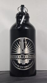 Gepersonaliseerde Aluminium Waterfles 400ml – Met Karabijnhaak - Afbeelding 2