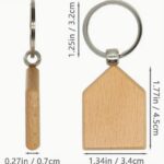 Unieke Huisvorm Houten Sleutelhanger – Persoonlijk & Duurzaam - Afbeelding 3