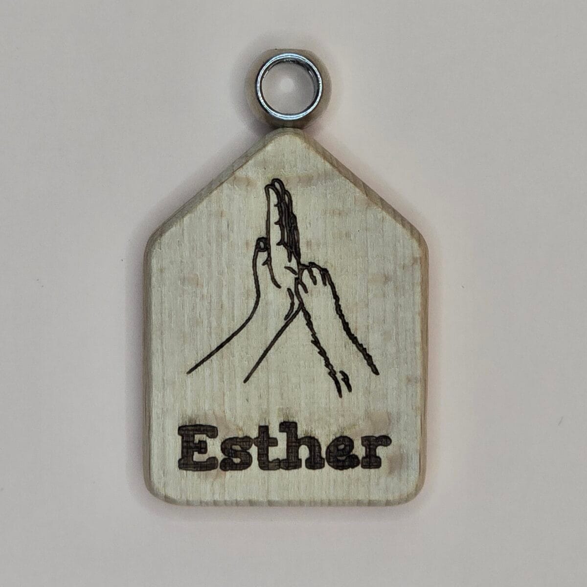 Unieke Huisvorm Houten Sleutelhanger – Persoonlijk & Duurzaam - Afbeelding 2