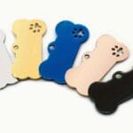 RVS Hondenpenning Botvorm – Met Naam, Tekst of Foto