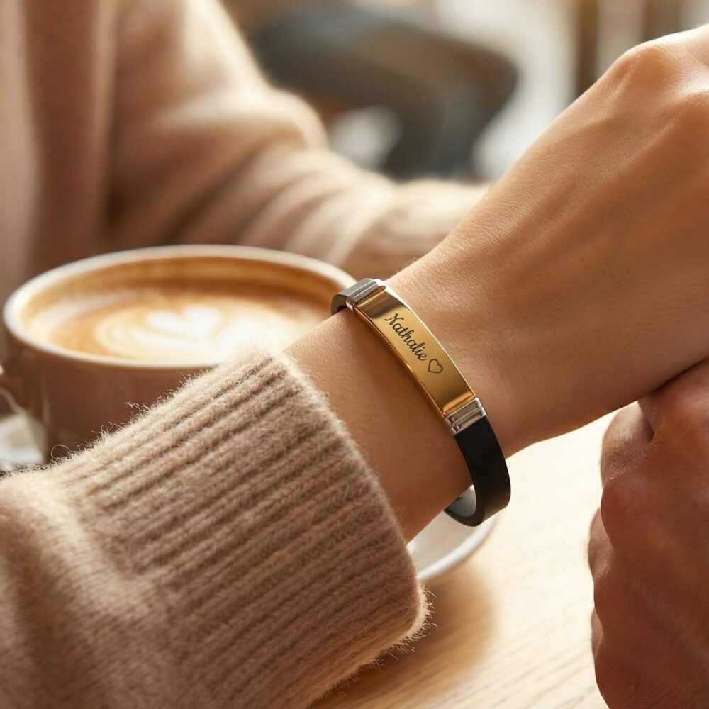 Gepersonaliseerde slliconen armband Gepersonaliseerde slliconen armband