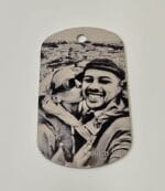 Zwarte Aluminium ID-Tag