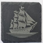 Stoere Leistenen Gepersonaliseerde Onderzetters – (Set van 4)