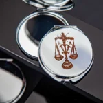 gegraveerde make-up spiegel