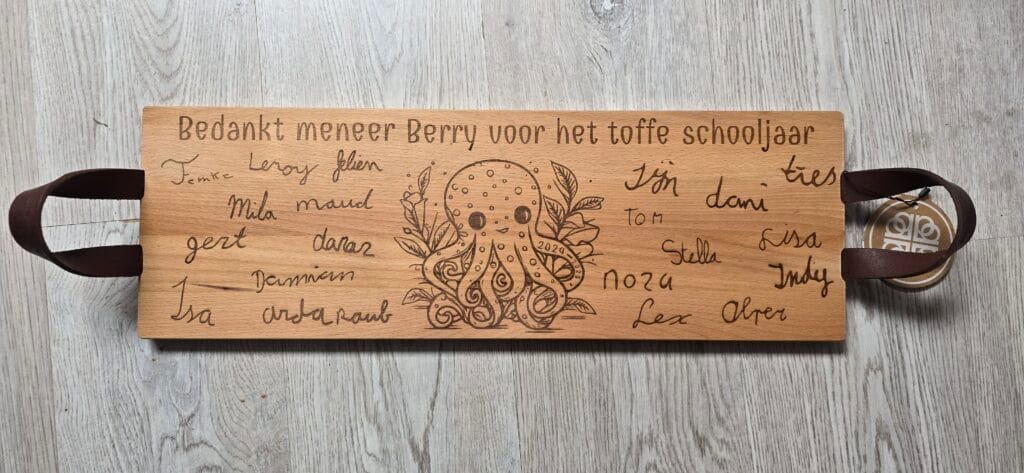 Gegraveerde Borrelplank – Persoonlijk Cadeau & Lasergravure
