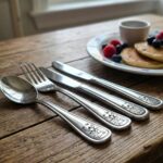 Gegraveerde kinderbestek set