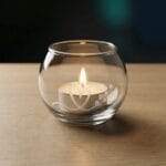 gegraveerde waxinelichthouder